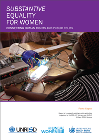 Workshop Report: Substantive Equality for Women: Connecting Human Rights and Public Policy